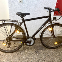 Cityfahrrad (Ortler) Lindau, schwarzer Rahmen